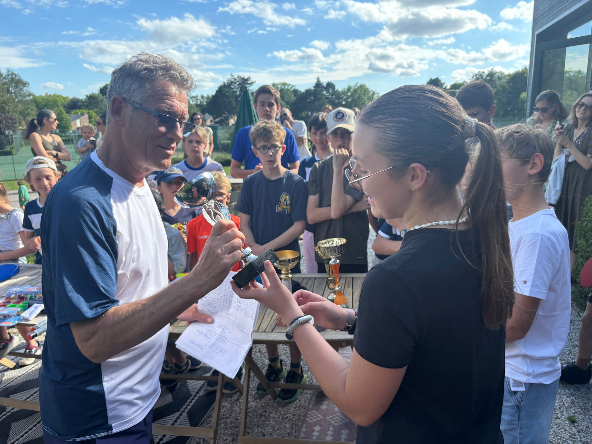 Cérémonie de remise de coupe au CSB Brigode